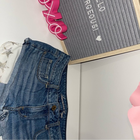 🌟⭐️💫AMERICAN EAGLE STAR SHORTS SIZE 8 - Picture 4 of 4